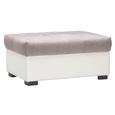 Hocker Grau/Weiß - Schwarz, KONVENTIONELL, Kunststoff/Textil (100 48 74cm) - Modern Living Hocker Grau/Weiß - Schwarz, KONVENTIONELL, Kunststoff/Textil (100 48 74cm) - Modern Living