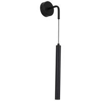 Aplică de perete cu LED Tolli - negru, Konventionell, plastic/metal (12/9/50cm) - Mömax