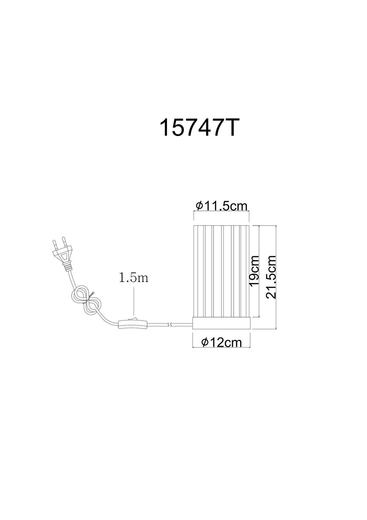 Stolna Svjetiljka Cayden - boje nikla/prozirno, Konvencionalno, staklo/metal (12/21,5cm) - Globo