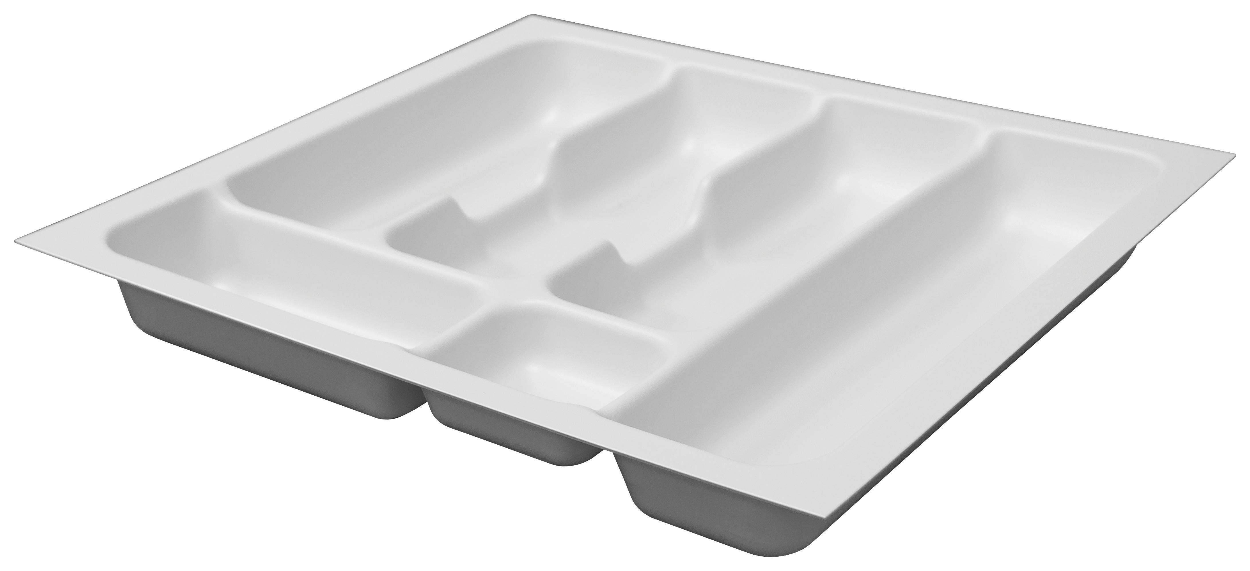 Besteckeinsatz Zubehör in Weiß - Weiß, MODERN, Kunststoff (43,3/5/38,4cm) - FlexWell.ai