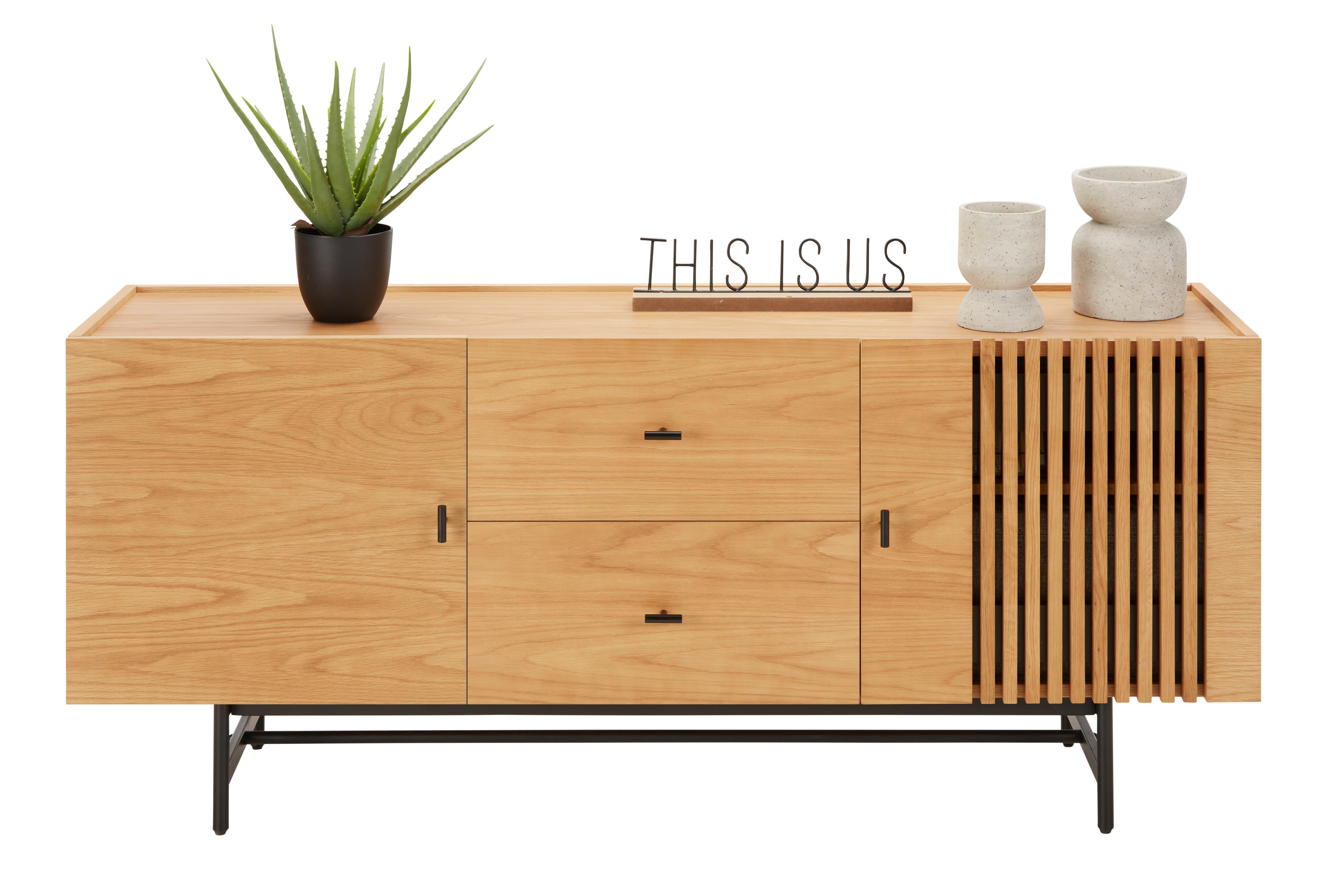 Sideboard in Natur/Schwarz online kaufen mömax