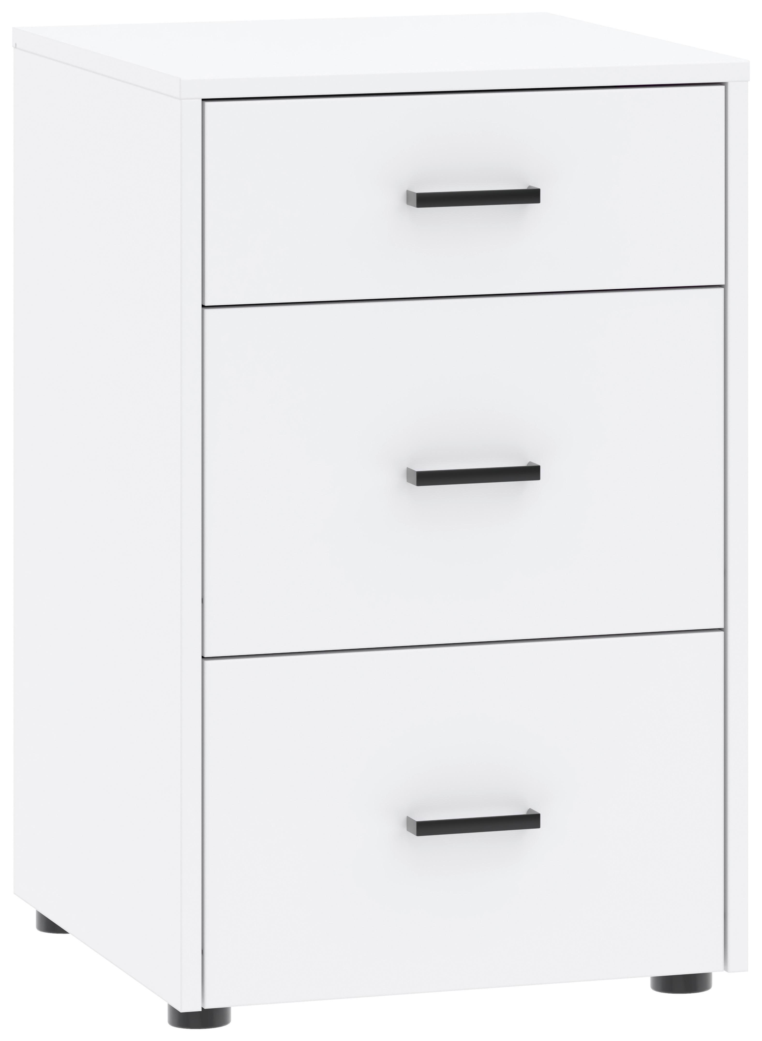 Unterbauschrank Kivo Weiß - Schwarz/Weiß, MODERN, Holzwerkstoff/Kunststoff (45/69,8/52,1cm) - Based