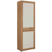 Előszobaszekrény 1 Ajtós Malta - krómszínű/tölgyfa színű, Konventionell, műanyag/faalapú anyag (65/198/36cm) - Mömax