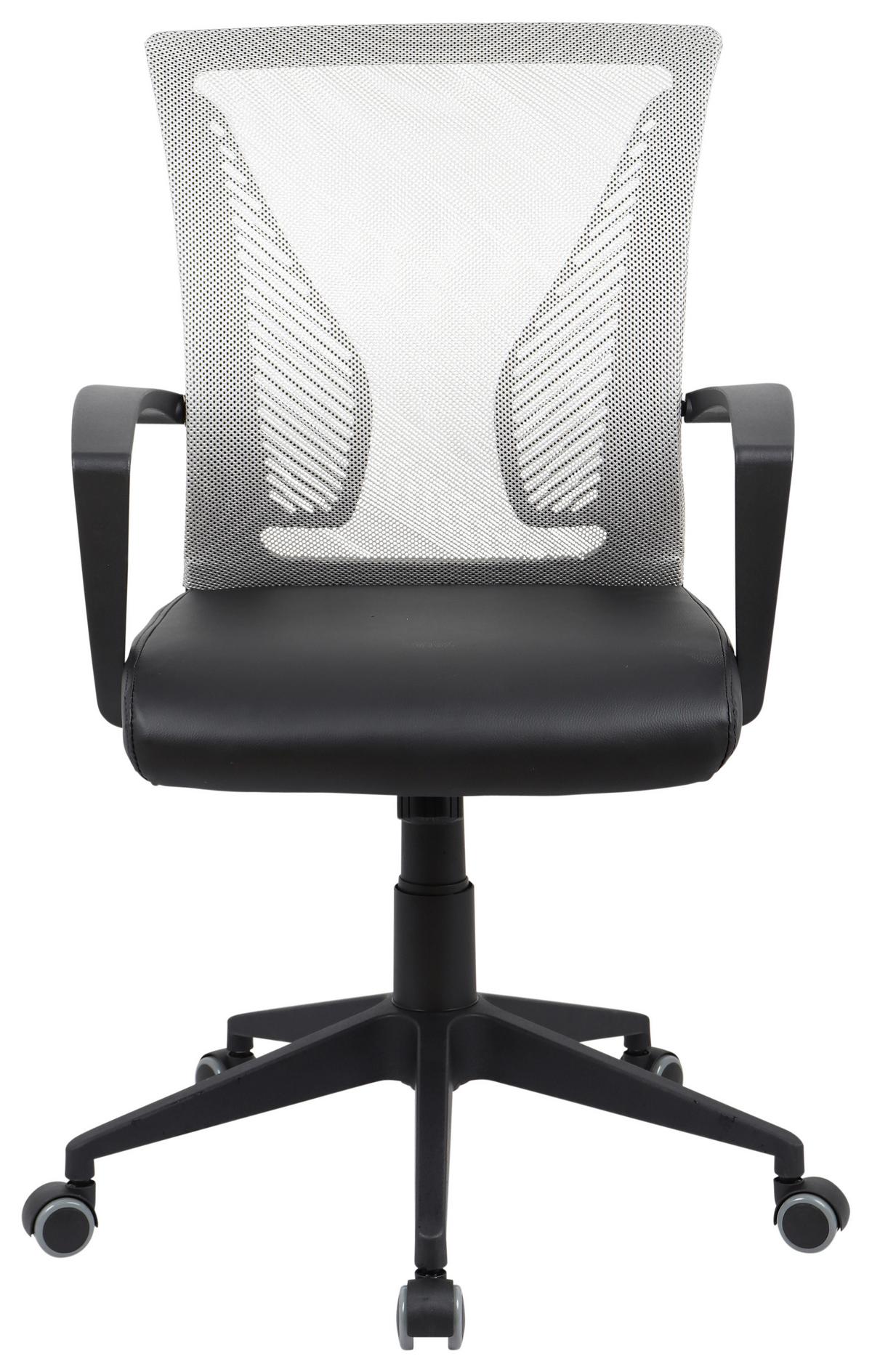 DREHSTUHL OFFILO PU - Schwarz/Grün, Konventionell, Kunststoff/Metall (48/92/46cm)