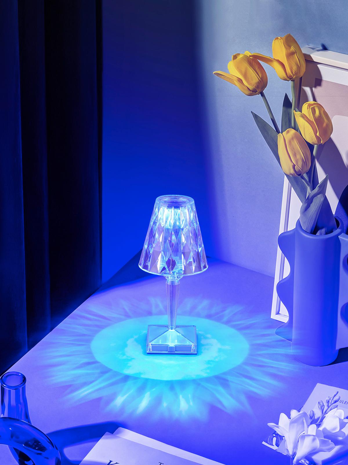 Led Asztali Lámpa Tulio - áttetsző, műanyag (12/26cm) - Modern Living