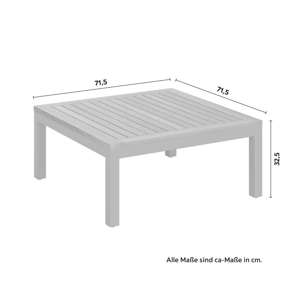 Kerti Garnitúra Lia - akácia színű/barna, Modern, fa/fém (138/77/207cm) - Mömax