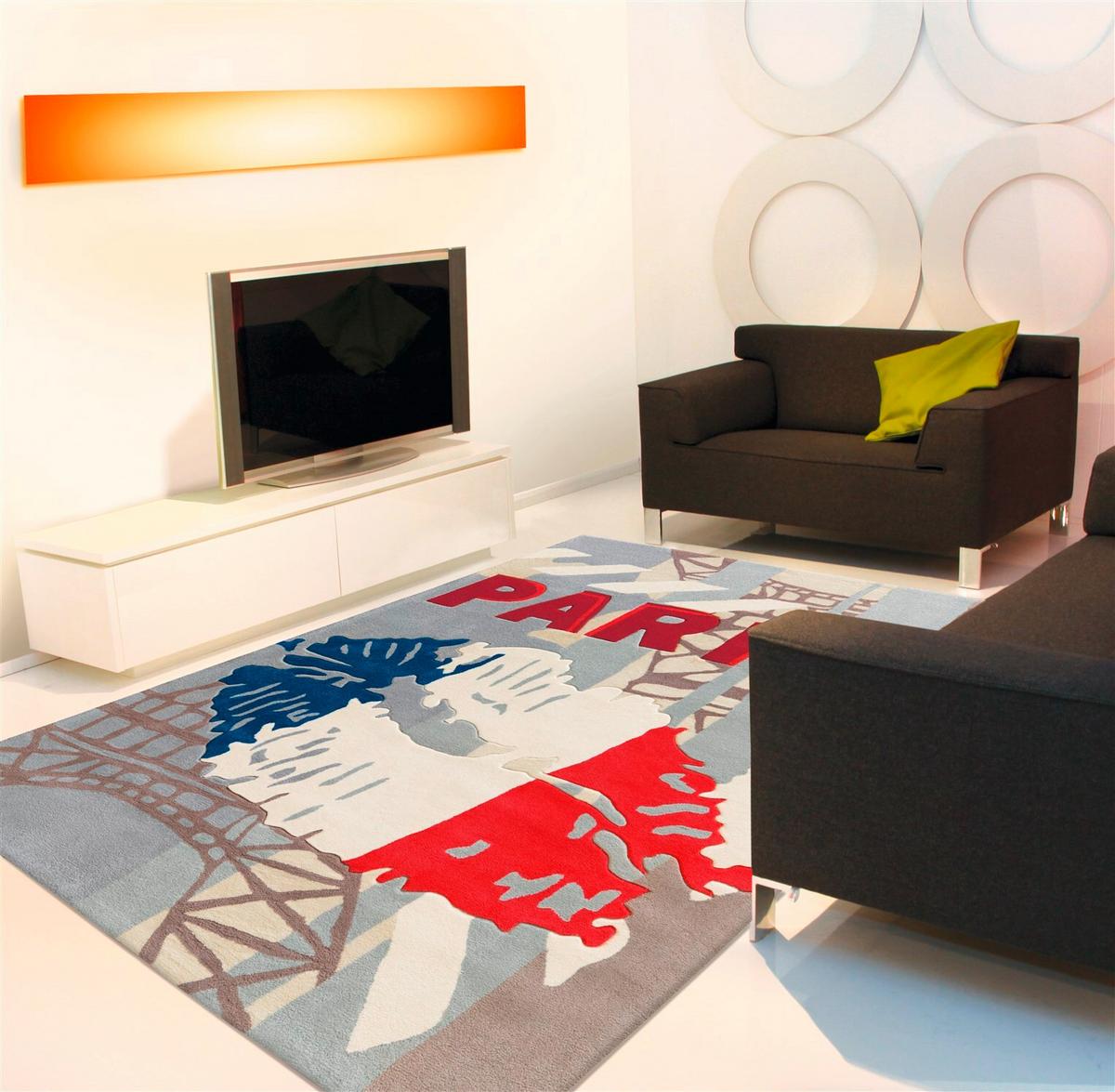 WEBTEPPICH JOY 4203 TRICOLORE PAR 170X240 - Multicolor, Basics, Textil (170/240cm) - Kayoom