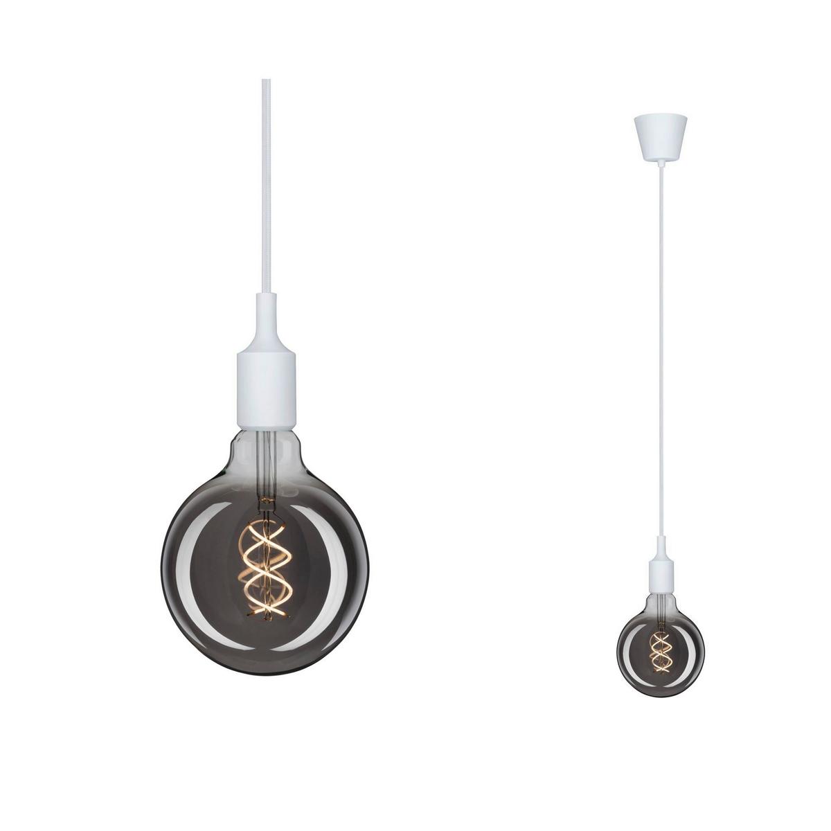 Hängeleuchte Ketil in Weiß max. 60 Watt - Weiß, Basics, Kunststoff (9,2/200,0cm) - Paulmann