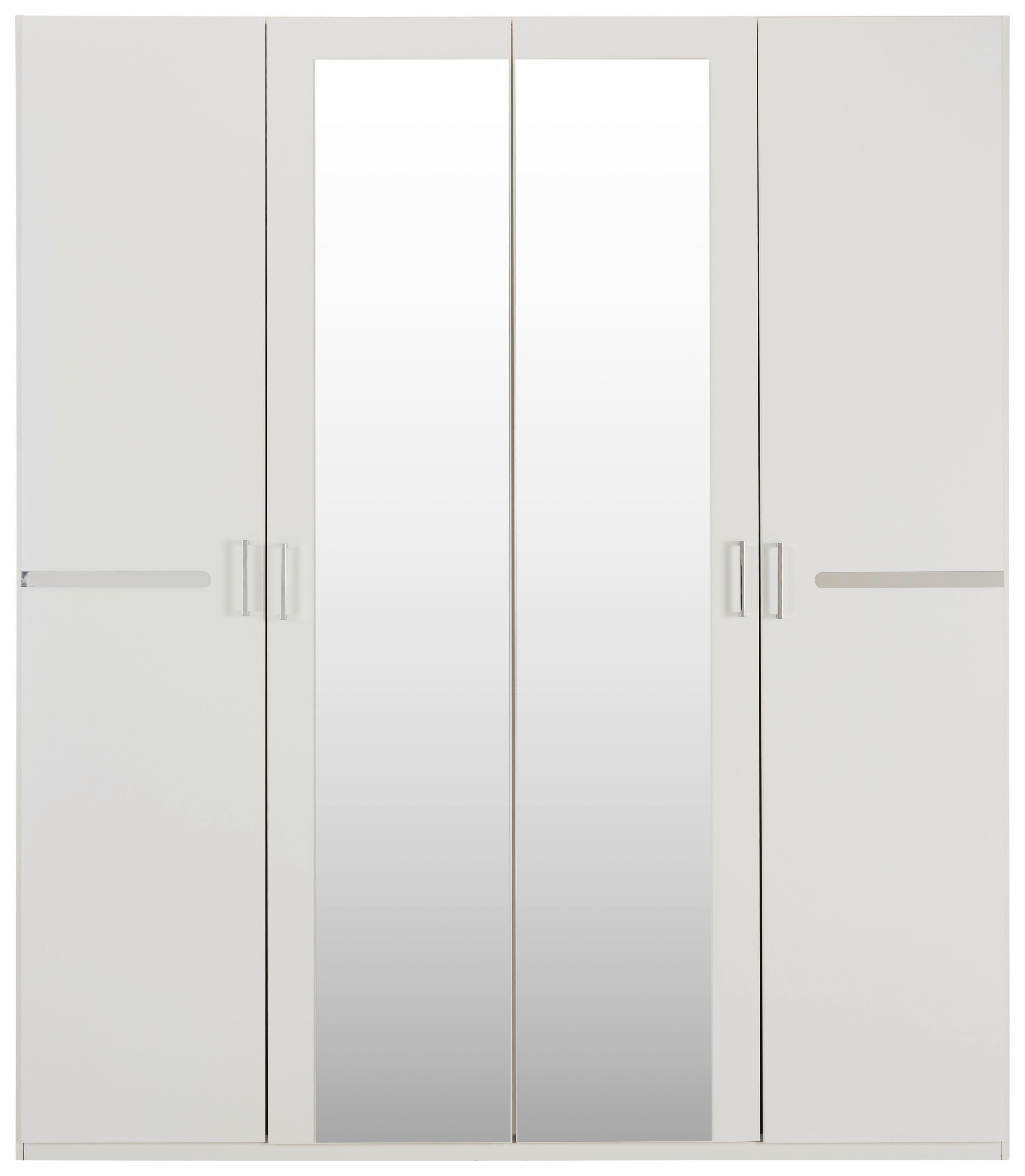 Ormar S Klasičnim Vratima Anna - bijela/boje kroma, Konventionell, drvni materijal/plastika (180/210/58cm) - Based