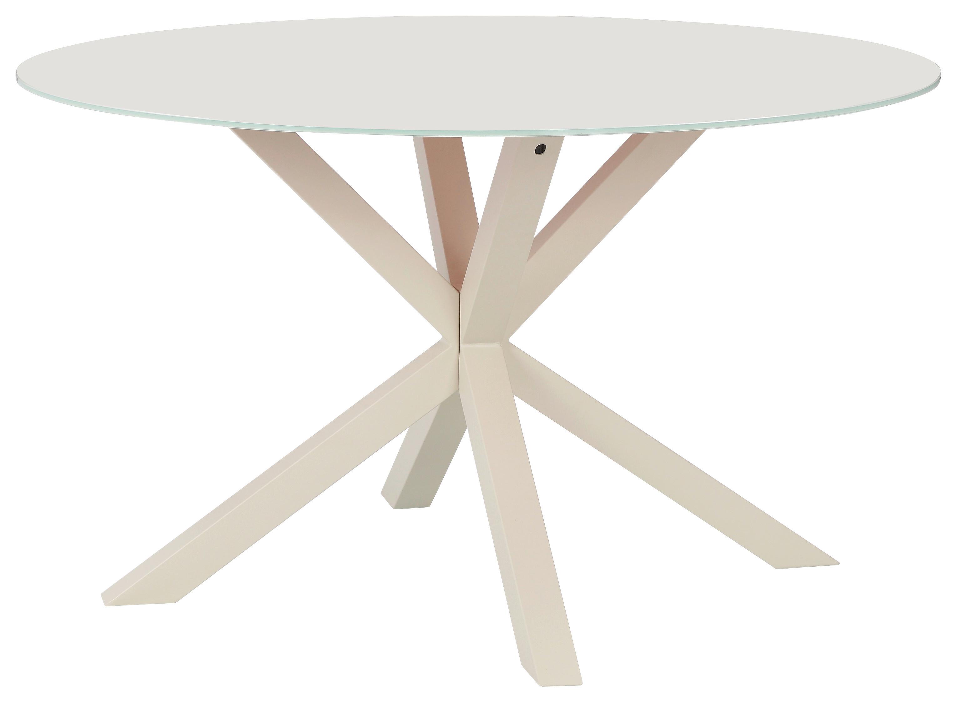 Jedilna Miza Vanda, Kašmir, Ø 130 - kašmir, Moderno, kovina/steklo (130/75,5cm) - P & B