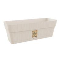 Virágláda Ethica - krémszínű, Basics, műanyag (18/17/50cm)