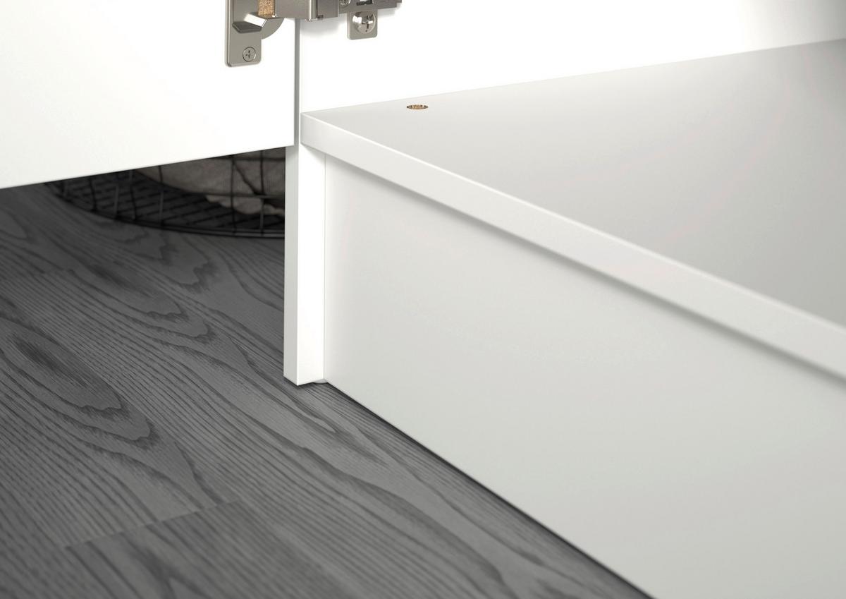 Regal Za Pralnico Free, Bela - bela, Basics, leseni material (242/195/68cm) - MID.YOU