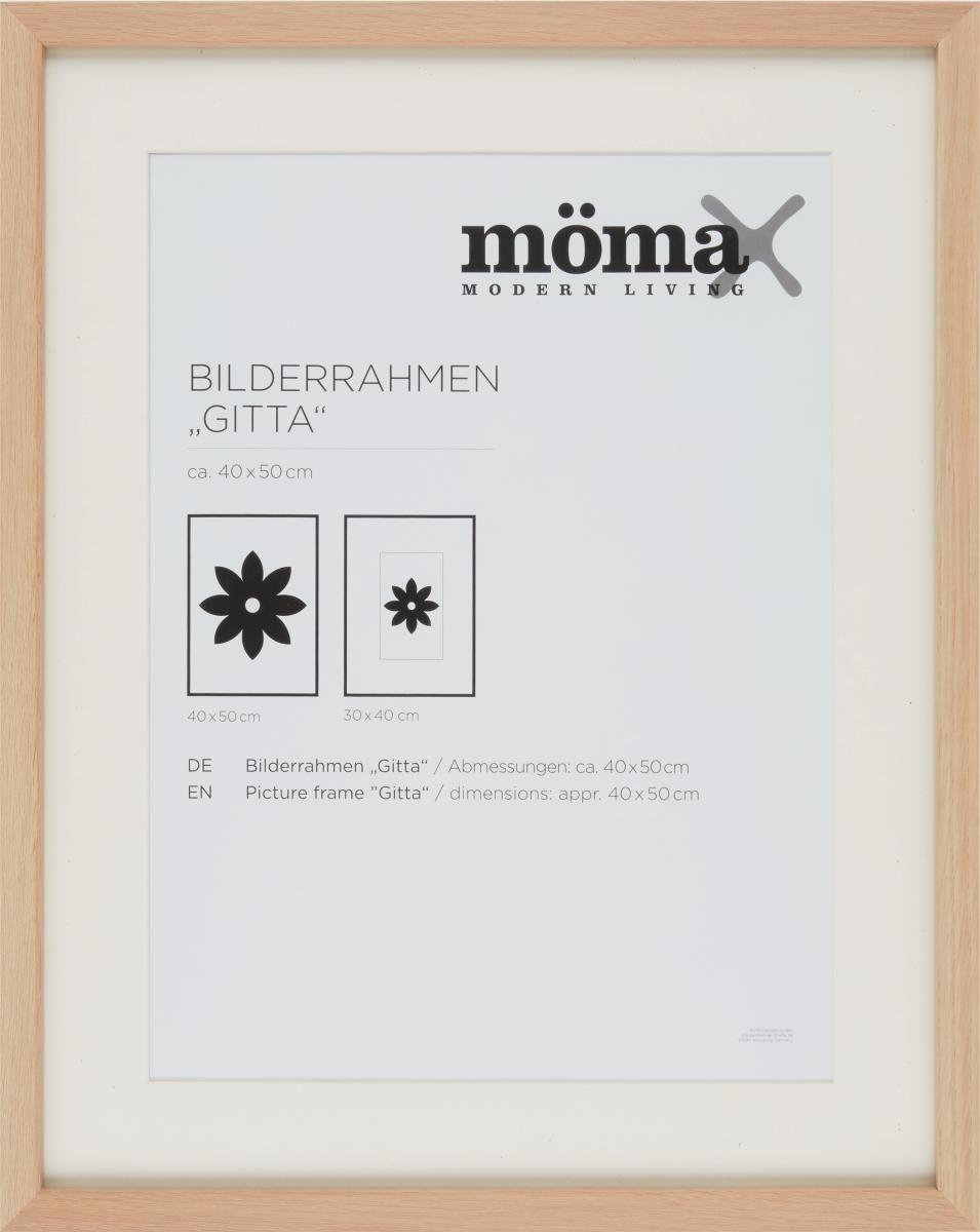 Okvir Za Slike Gitta - barve hrasta, steklo/leseni material (40/50cm) - Modern Living