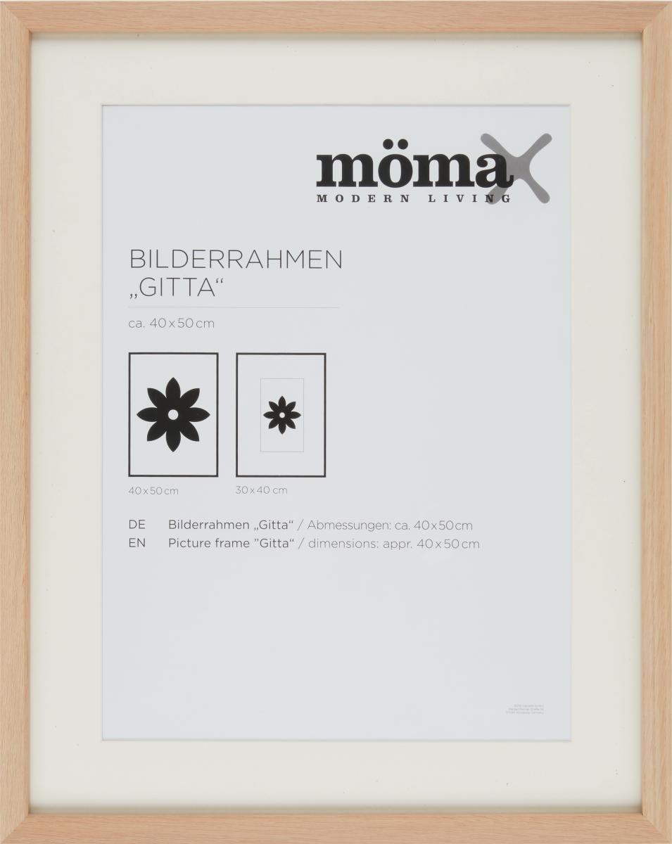 Bilderrahmen Gitta aus Holz ca. 40x50cm - Eichefarben, Holz/Holzwerkstoff (40/50cm) - Modern Living