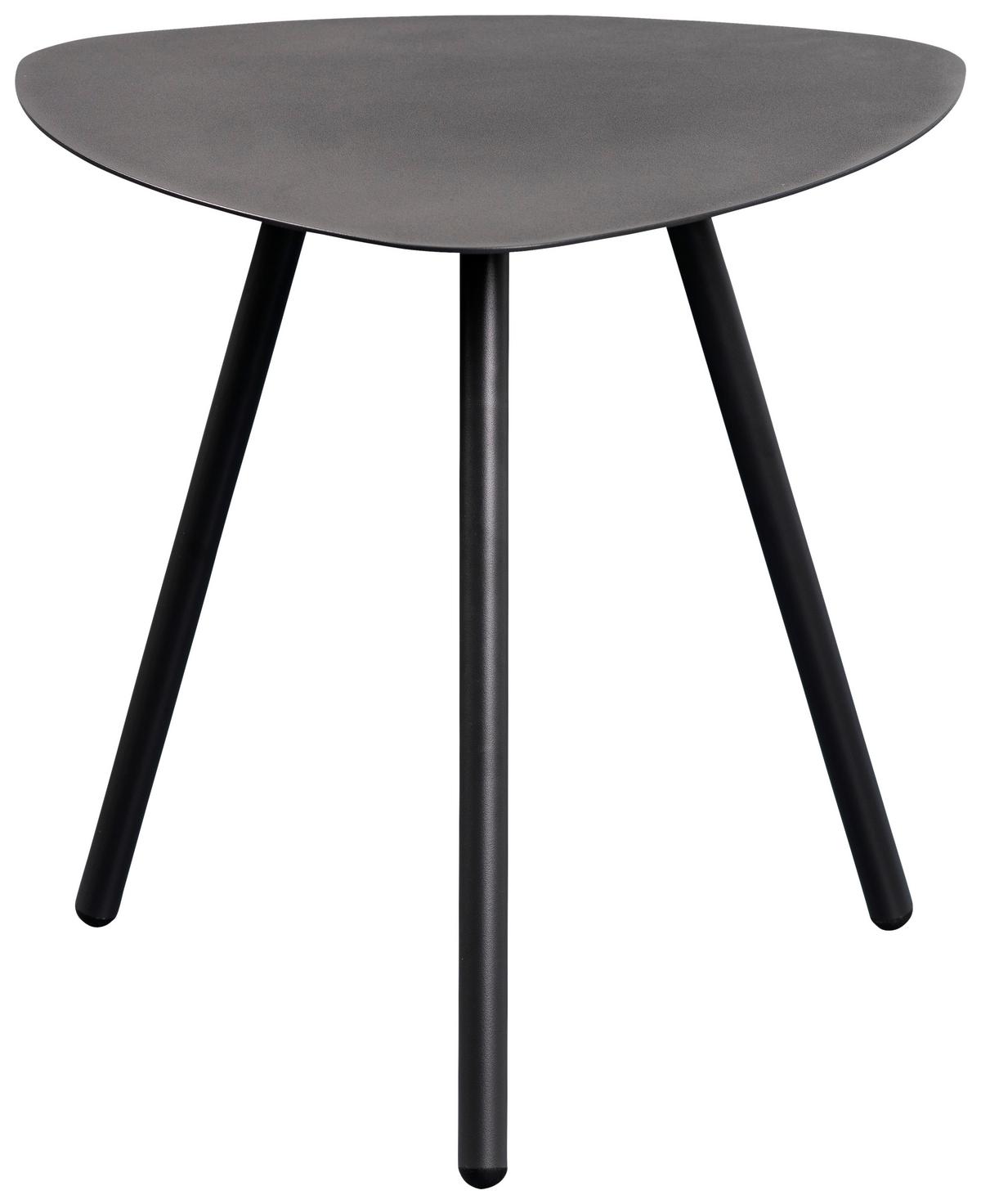 STOLIK BOCZNY MIRA 2 - antracytowy, Design, metal (50/50/50cm) - Xora