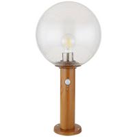 Zunanja Stoječa Svetilka Ossy, Barva Lesa, Senzor Gibanja - naravne barve/prozorno, Basics, kovina/steklo (25/50cm) - Globo