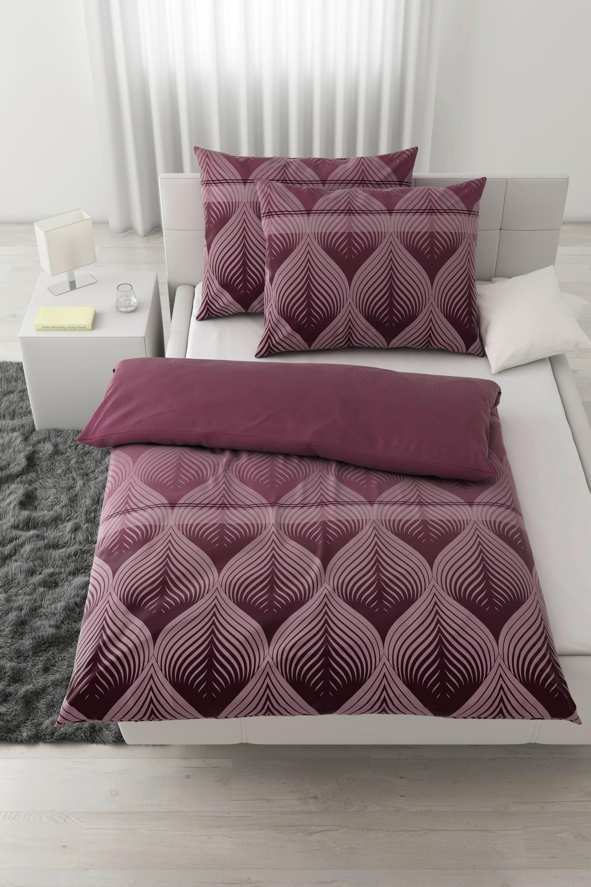 Bettwäsche Domps XXL Mauve ca. 200x220cm - Mauve, MODERN, Textil (200/220cm) - Modern Living