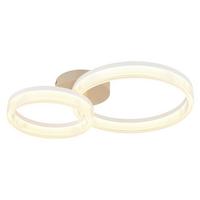 Plafonieră cu LED Zara - alb/nisipiu, plastic/metal (50/33/12,3cm)