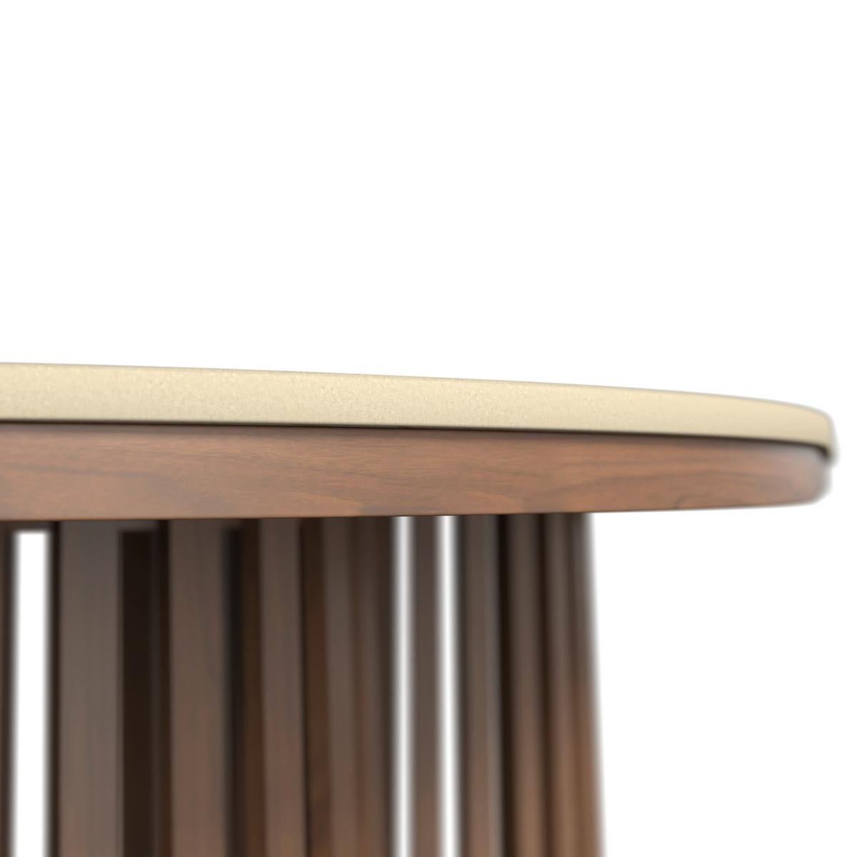 Esstisch Maddy Naturfarben Kunststein ca. 180x90x76 cm - Naturfarben, MODERN, Stein/Metall (90/76/180cm) - Bessagi Home