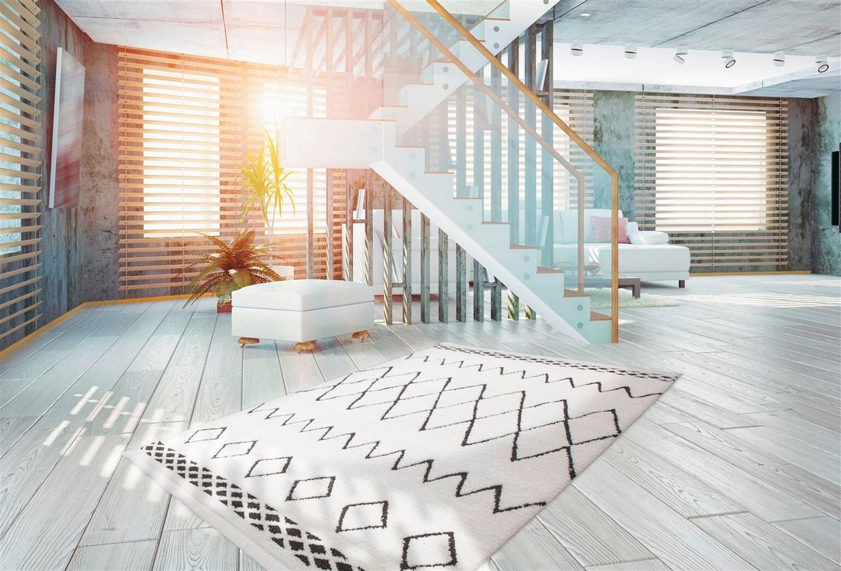 TEPPICH AGADIR 310 SCHWARZ - Schwarz, Konventionell, Textil (160/230cm) - Kayoom