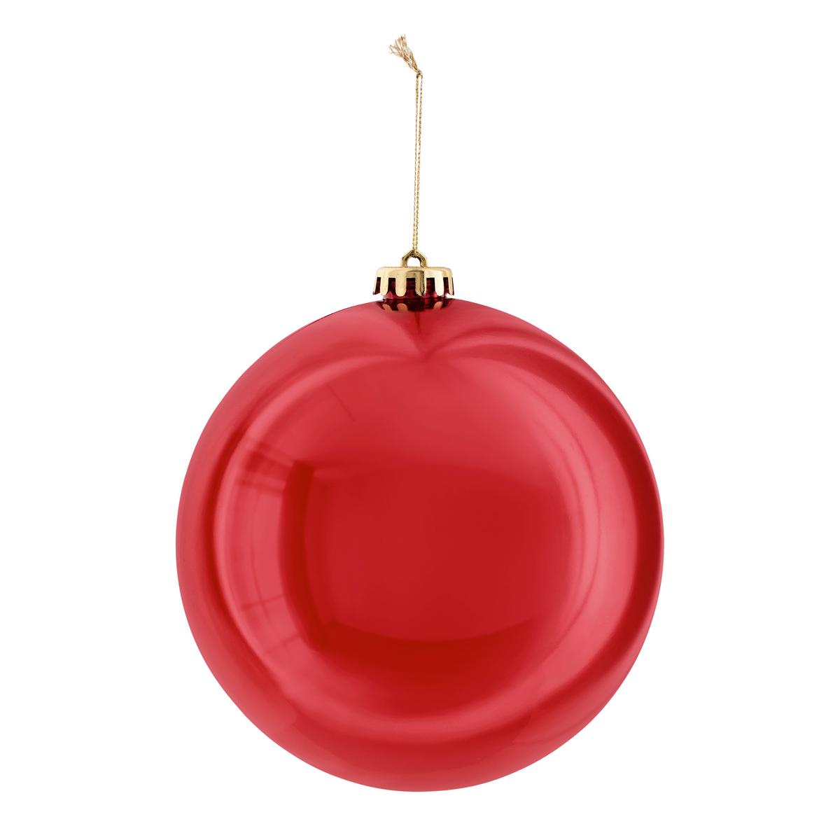 Christbaumkugel Rot - Rot, Kunststoff (15cm) - Mömax