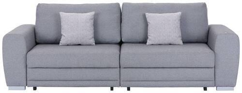Trosjed Sa Ležajem Concord - siva/boje kroma, Design, tekstil/plastika (252/87/107cm) - Modern Living