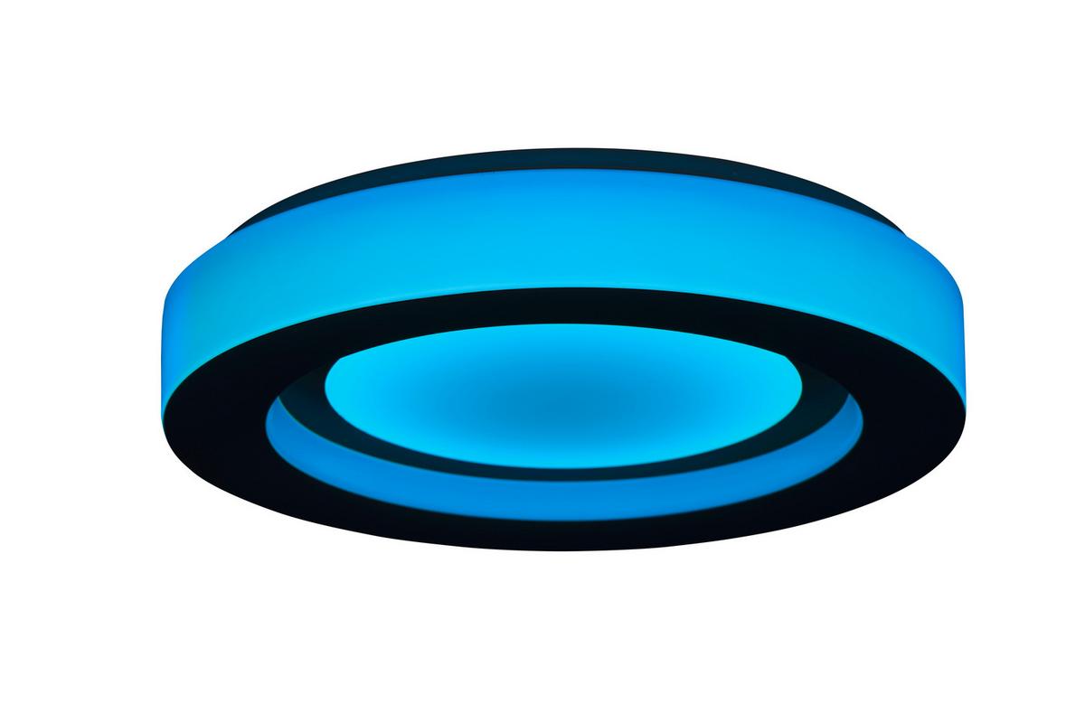 LAMPA SUFITOWA LED SEMRA - czarny, Modern, tworzywo sztuczne/metal (50/8cm) - Bessagi Home