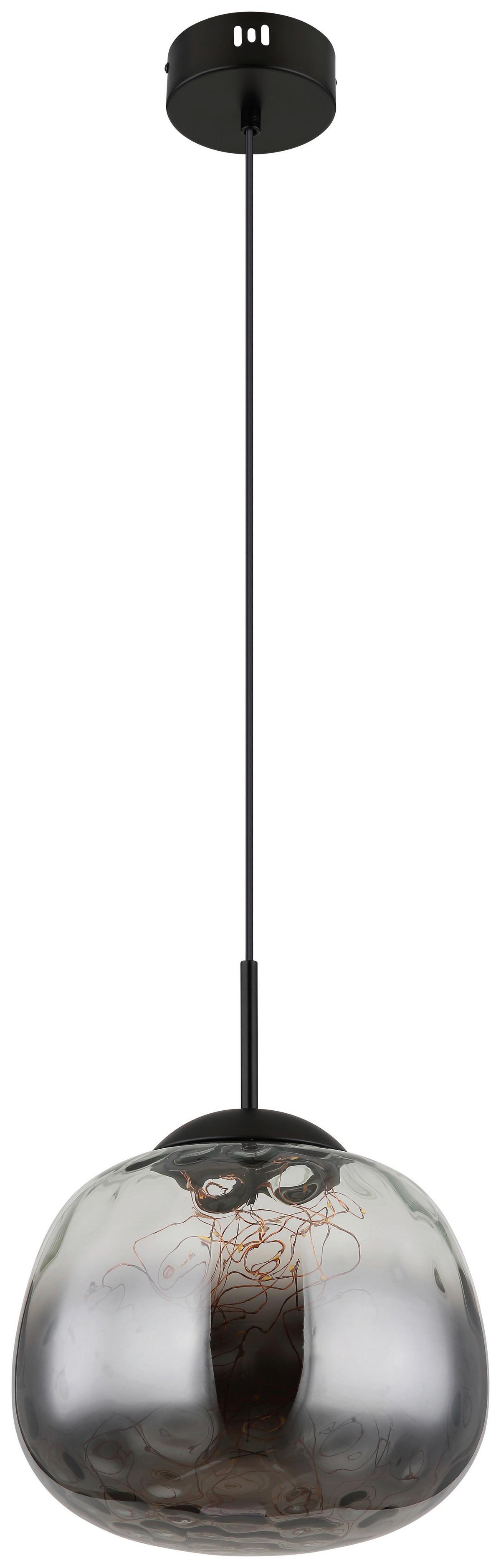 LAMPA WISZĄCA LOLA - czarny, Design, metal/szkło (30/120cm) - Collet's Monde