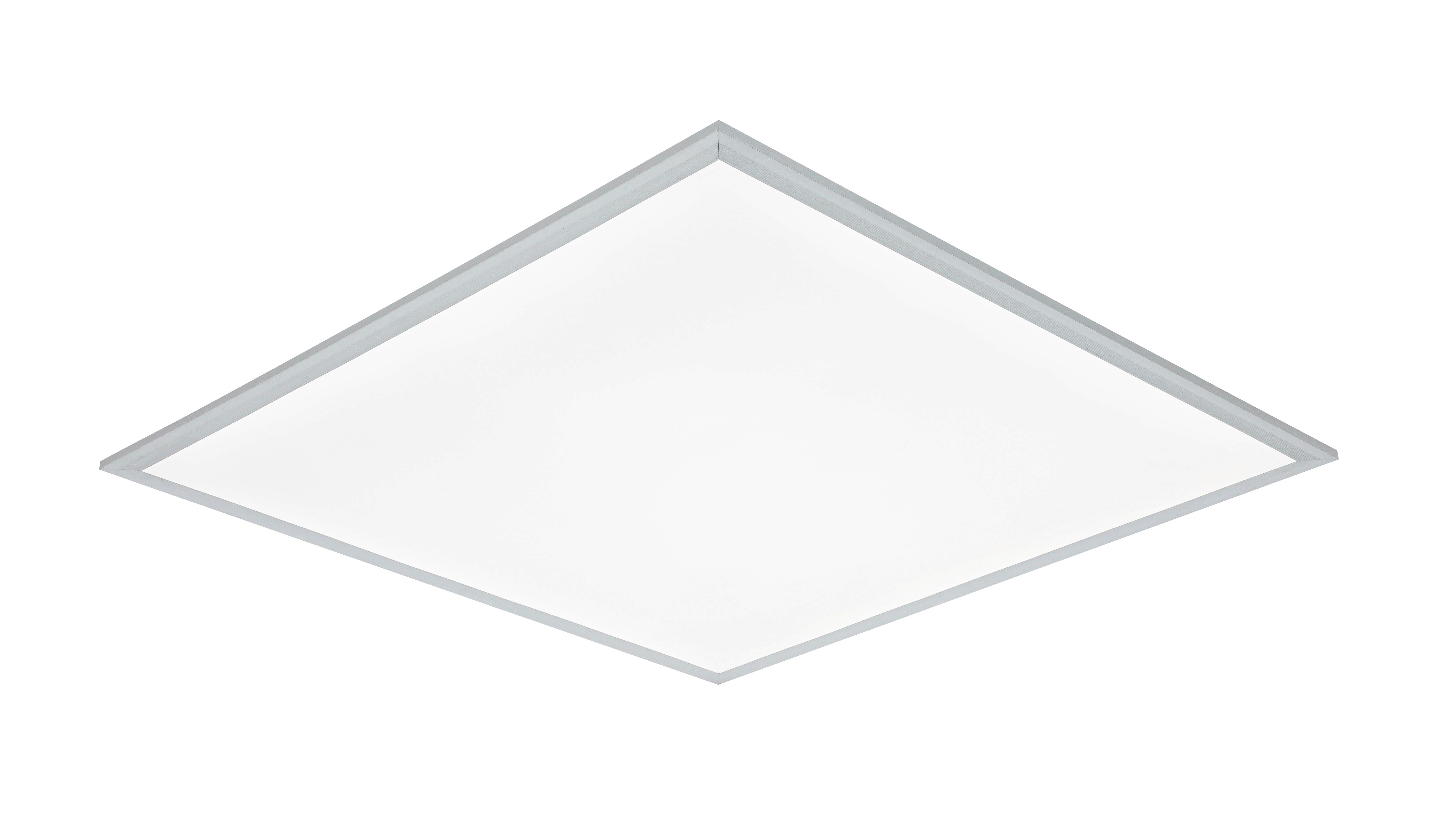 LED-Deckenleuchte Corneluis Silberfarben/Weiß max. 36 Watt - Silberfarben/Weiß, MODERN, Kunststoff/Metall (60/60/7,5cm) - Mömax