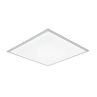 LED-Deckenleuchte Corneluis Silberfarben/Weiss max. 36Watt - Weiss/Silberfarben, Modern, Kunststoff/Metall (60/60/7,5cm) - Mömax