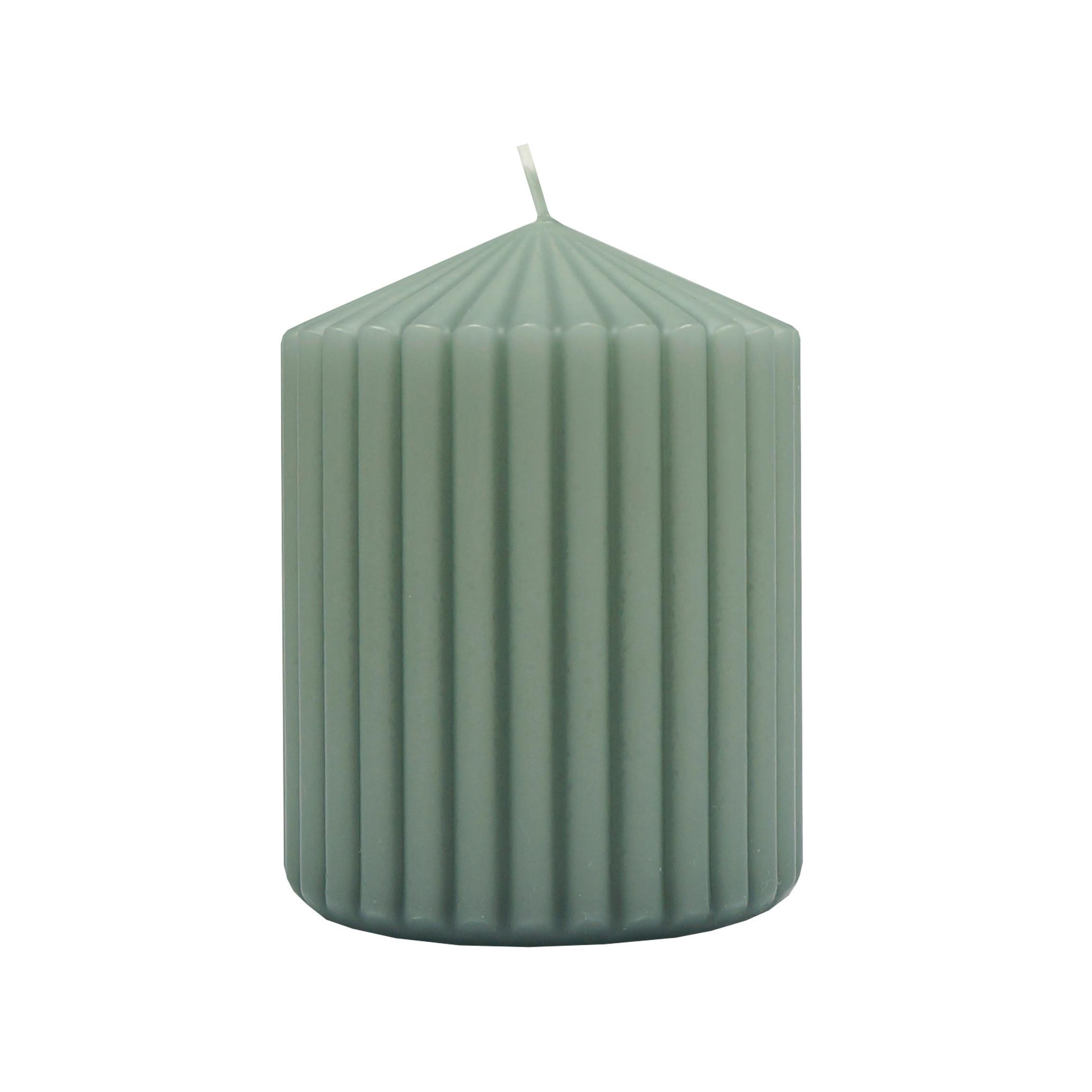 Stumpenkerze Liona Salbeigrün - Salbeigrün (7/9cm) - Mömax