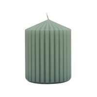 Stumpenkerze Liona Salbeigrün - Salbeigrün (7/9cm) - Mömax