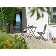 Outdoortisch Nicolas Ø70 cm - Schwarz/Braun, MODERN, Kunststoff/Metall (70/72cm) - Mömax modern living