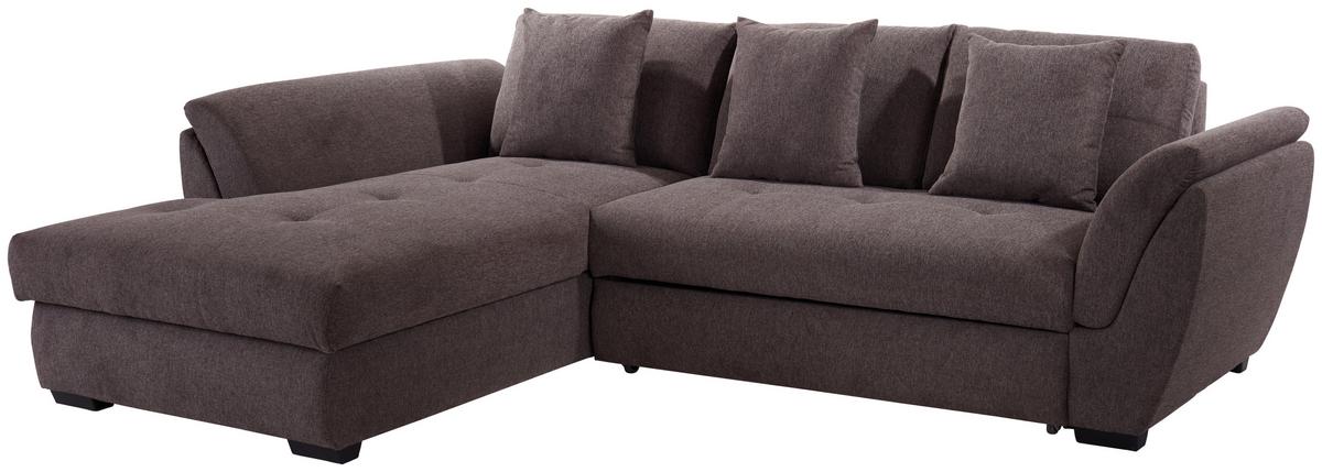 Sedežna Garnitura Berisso, Z Ležiščem In Predalom - rjava, Design (187/278cm) - Mömax