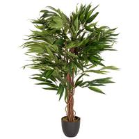 Umetna Rastlina Mango - črna/zelena, Basics, umetna masa (85/130/85cm) - MID.YOU
