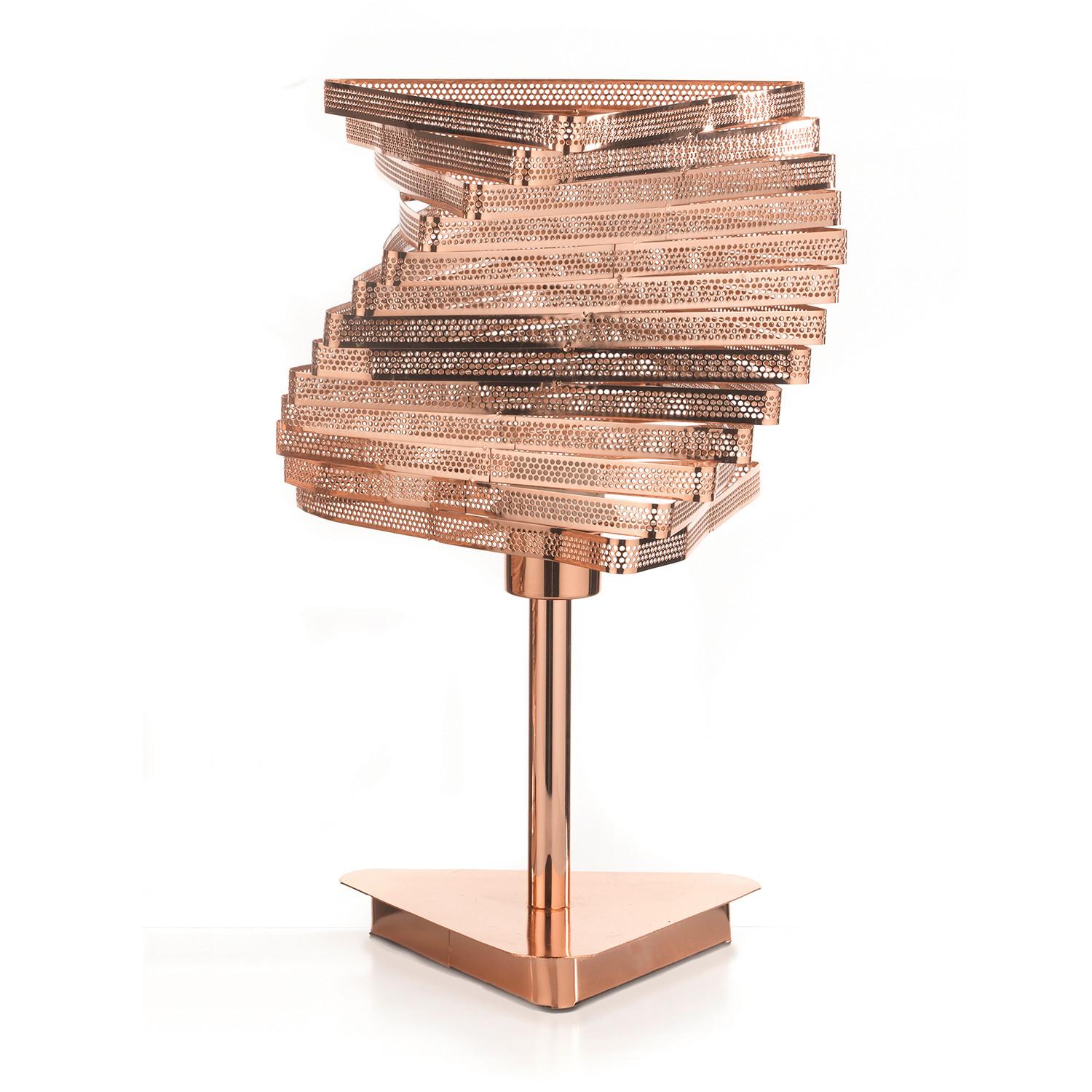 Tischleuchte Rame Kupferfarben max. 22 Watt - Kupferfarben, Design, Metall (25/40cm)