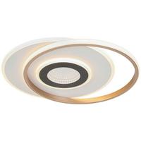 Stropna Led-svetilka Kitkol - črna/bela, Moderno, kovina/umetna masa (48/40/6cm) - Mömax