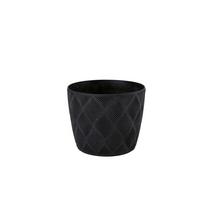 Kaspó Grow Eco Wood 17 - fekete, Konventionell, műanyag (16,7/14cm) - Mömax
