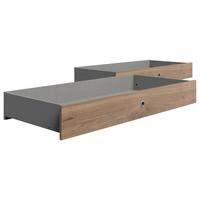 Ágyfiók 2db-os Szett Valencia - tölgyfa színű, Modern, műanyag/faalapú anyag (141/20/61cm)