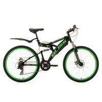 Mountainbike Fully 26" Bliss Grün RH 47cm - Schwarz/Grün, Basics, Metall - Atrigo