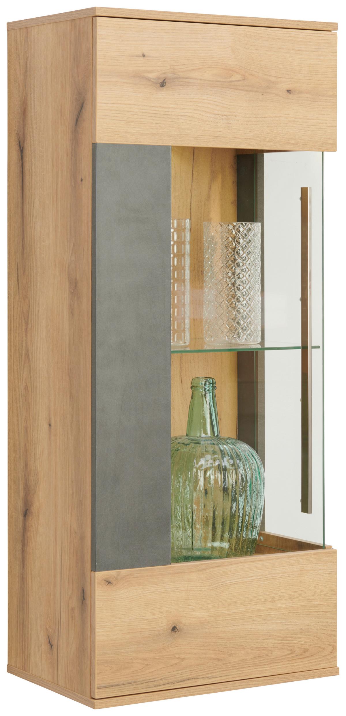 Vitrină suspendată LIMIT - Modern, sticlă/material pe bază de lemn (53/125/35cm) - Modern Living