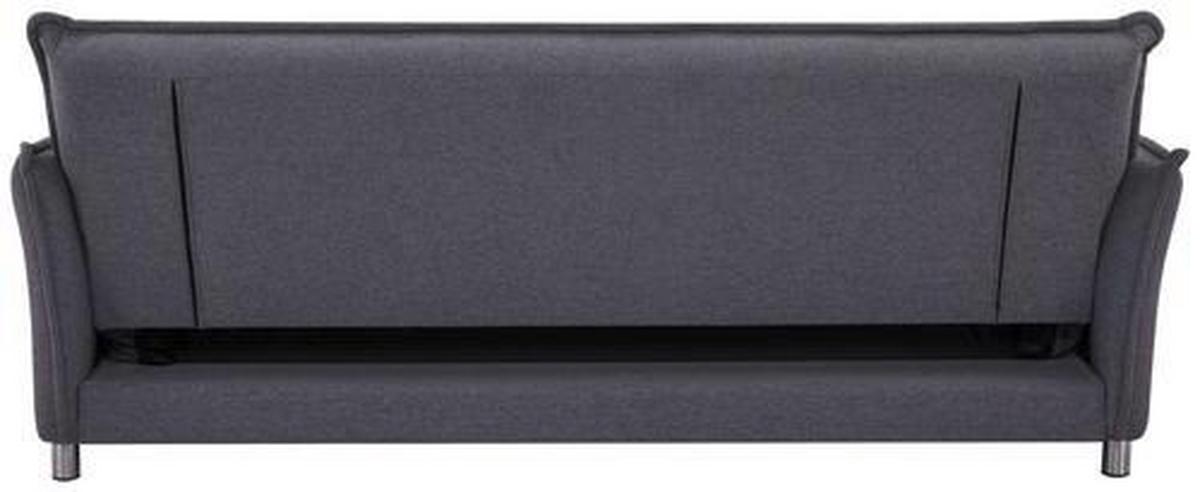 Zofa S Posteljno Funkcijo Modena, Siva - barve nerjavečega jekla/siva, Moderno, kovina/tekstil (207cm)