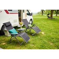 Garten-Relaxliegel Anthrazit Aluminium klappbar - Anthrazit, KONVENTIONELL, Textil/Metall (69/124/84cm) - Siena Garden