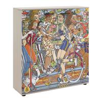 Omara Za Čevlje Move 02a - črna/večbarvno, Design, umetna masa/leseni material (100/110/34cm) - Mömax