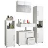 Badezimmer Flandu 4-tlg. ca. 120 cm Weiß - Weiß, KONVENTIONELL, Holzwerkstoff (120cm) - MID.YOU