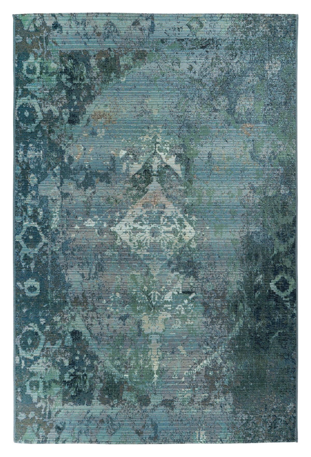 OUTDOORTEPPICH MY GOBELINA - Weiss/Hellblau, Design, Textil (80/150cm) - Novel