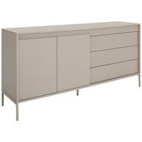 KOMODA SZEROKA SELINA - kaszmir, Design, materiał drewnopochodny/metal (160/77/40cm) - Xora