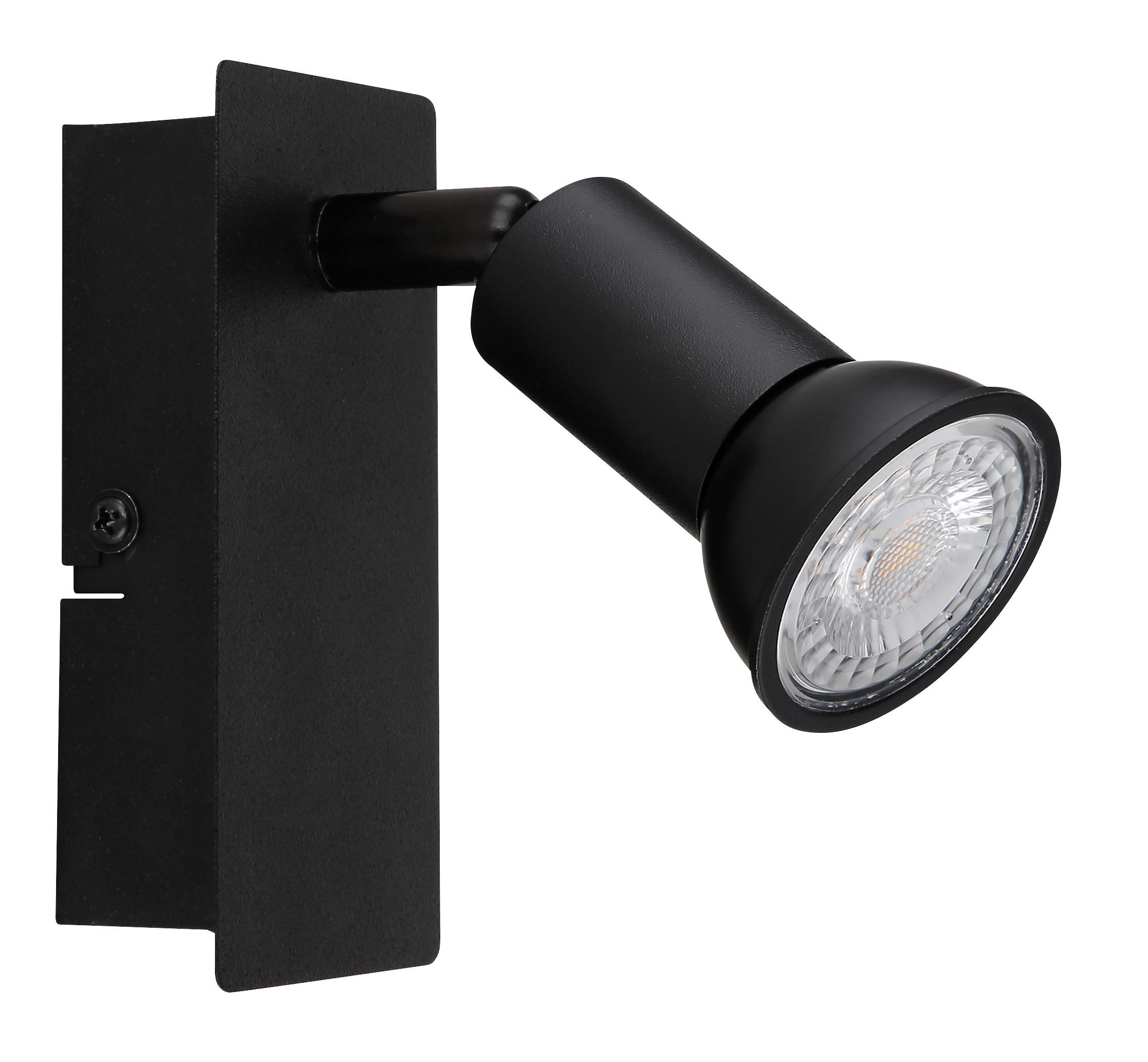 Reflektor Drew - črna, Design, kovina (6/9/12cm) - Globo