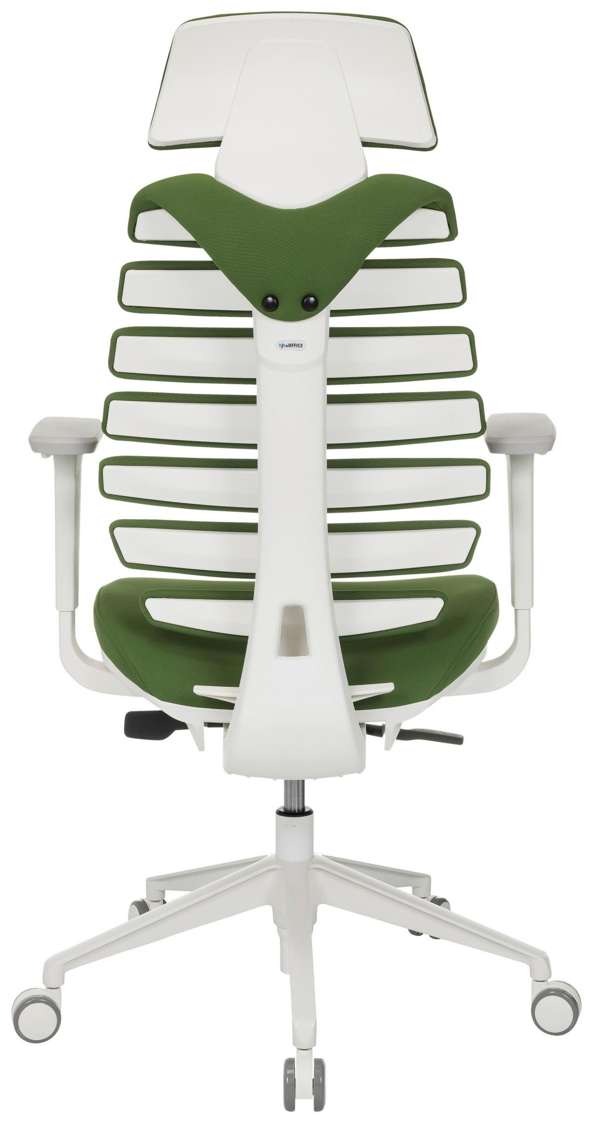 Pisarniški Stol Ergo Line W, Zelena - zelena/bela, Moderno, umetna masa/tekstil (67/116 - 133/65cm) - MID.YOU