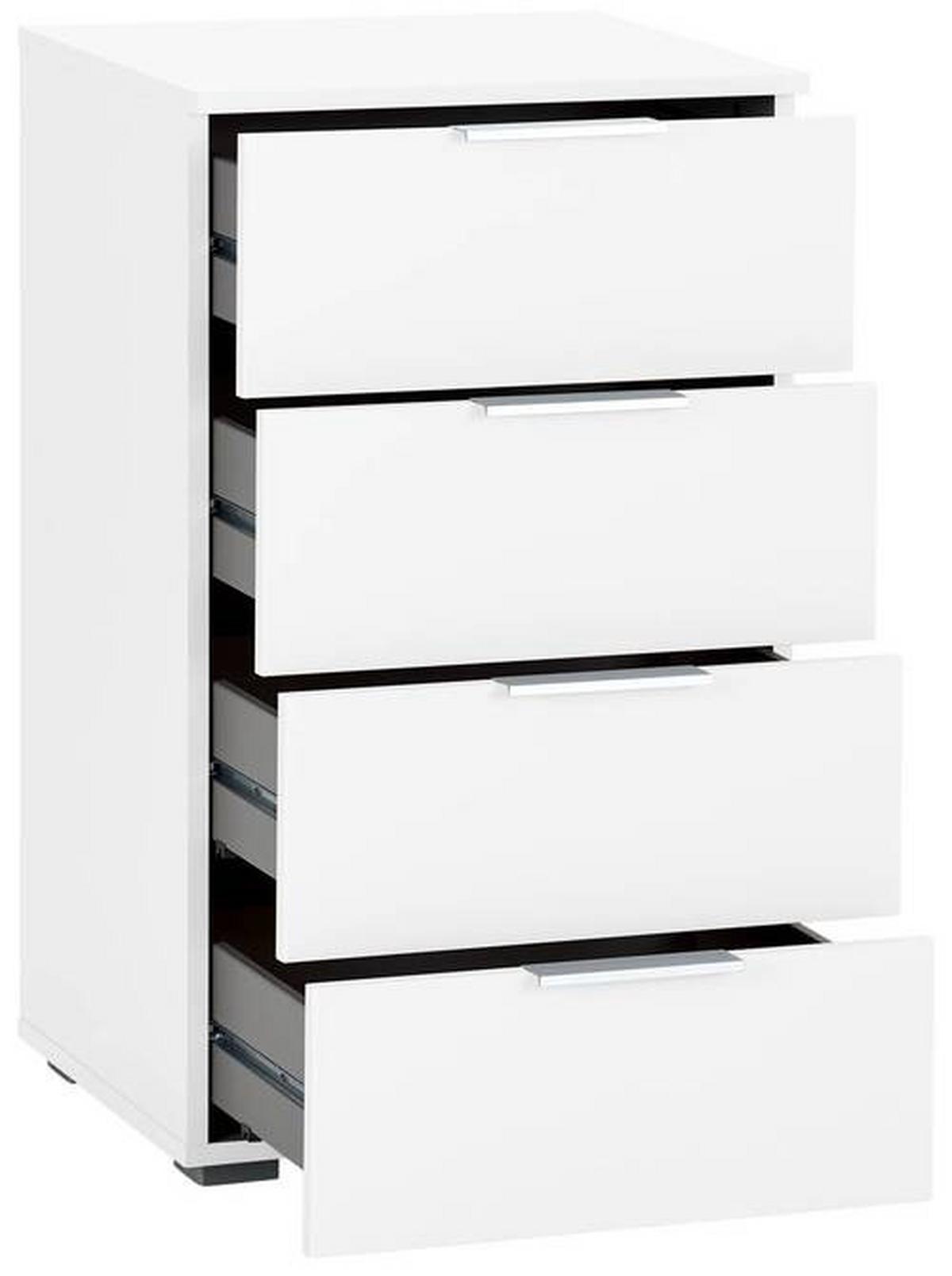 NOPTIERA ALABAMA - alb, Modern, material pe bază de lemn (47/81/42cm) - Modern Living